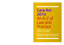 Care Act 2014 Care Act 2014