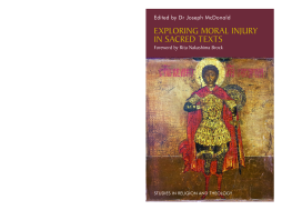 Exploring Moral Injury in Sacred Texts Exploring Moral Injury in Sacred Texts