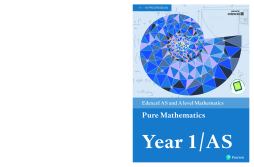 Edexcel AS and A level Mathematics Pure Mathematics Year 1/AS Textbook + e-book