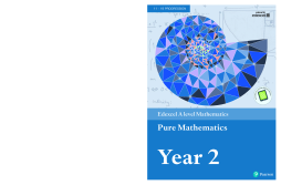 Edexcel A level Mathematics Pure Mathematics Year 2 Textbook + e-book Edexcel A level Mathematics Pure Mathematics Year 2 Textbook + e-book