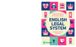English Legal System English Legal System