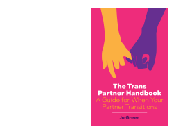 The Trans Partner Handbook The Trans Partner Handbook