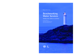 Benchmarking Water Services Benchmarking Water Services