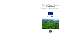 Metals and Related Substances in Drinking Water Metals and Related Substances in Drinking Water