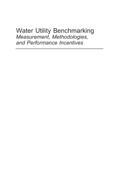 Water Utility Benchmarking Water Utility Benchmarking
