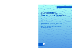 Mathematical Modeling of Biofilms Mathematical Modeling of Biofilms