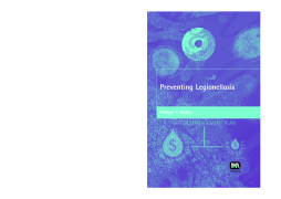 Preventing Legionellosis Preventing Legionellosis
