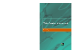 Water Services Management Water Services Management