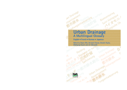 Urban Drainage Urban Drainage