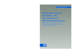 Instrumentation, Control and Automation in Wastewater Systems Instrumentation, Control and Automation in Wastewater Systems