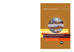 Soil and Sediment Remediation Soil and Sediment Remediation