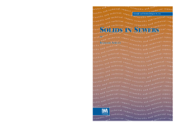 Solids in Sewers Solids in Sewers