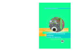 Phosphorus in Environmental Technology Phosphorus in Environmental Technology