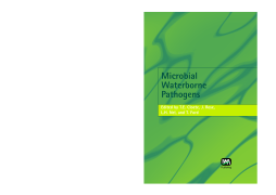 Microbial Waterborne Pathogens Microbial Waterborne Pathogens