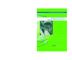 Membrane Bioreactors for Municipal Wastewater Treatment Membrane Bioreactors for Municipal Wastewater Treatment