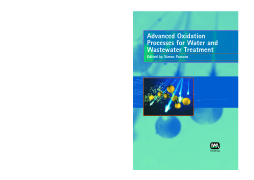 Advanced Oxidation Processes for Water and Wastewater Treatment Advanced Oxidation Processes for Water and Wastewater Treatment