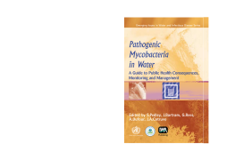 Pathogenic Mycobacteria in Water Pathogenic Mycobacteria in Water