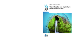 Water Quality and Agriculture Water Quality and Agriculture