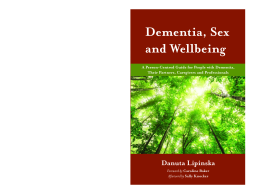 Dementia, Sex and Wellbeing
