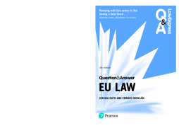 Law Express Question and Answer: EU Law Law Express Question and Answer: EU Law