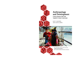 Anthropology and Development Anthropology and Development