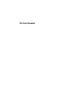 The Great Deception The Great Deception