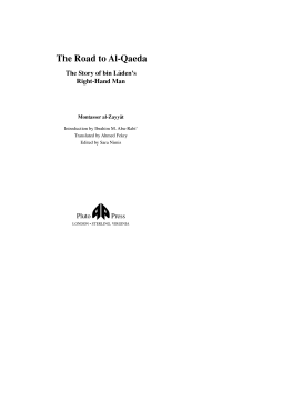 The Road to Al-Qaeda The Road to Al-Qaeda