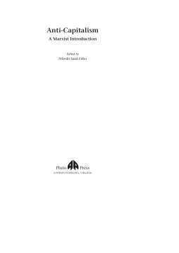 Anti-Capitalism Anti-Capitalism