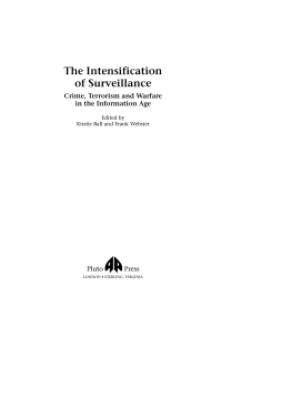 The Intensification of Surveillance The Intensification of Surveillance