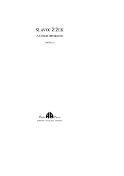 Slavoj Zizek Slavoj Zizek