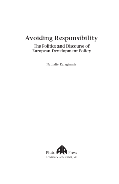 Avoiding Responsibility Avoiding Responsibility