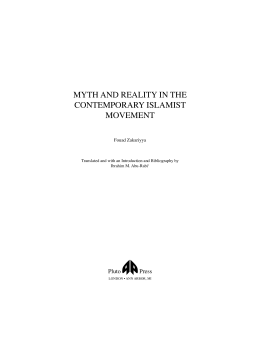 Myth and Reality in the Contemporary Islamist Movement