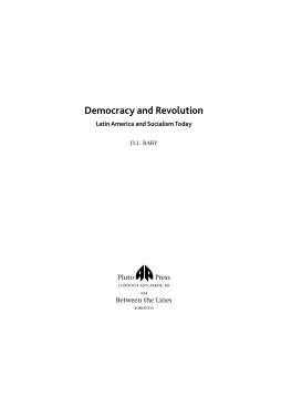 Democracy and Revolution Democracy and Revolution