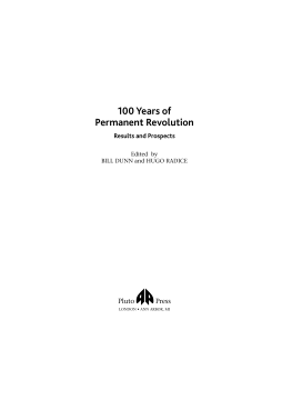 100 Years of Permanent Revolution 100 Years of Permanent Revolution