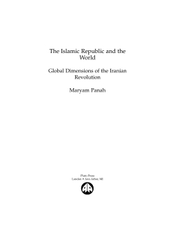 The Islamic Republic and the World The Islamic Republic and the World