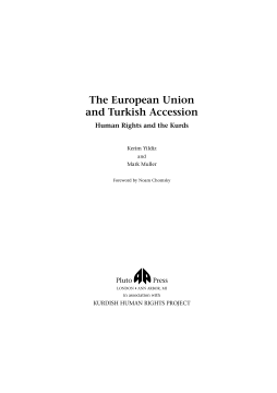 The European Union and Turkish Accession