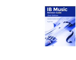 IB Music Revision Guide 2nd Edition IB Music Revision Guide 2nd Edition