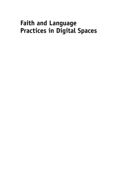 Faith and Language Practices in Digital Spaces
