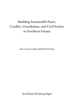Building Sustainable Peace Building Sustainable Peace