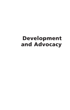 Development and Advocacy