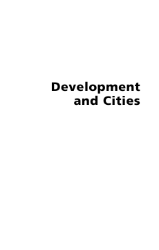 Development and Cities Development and Cities