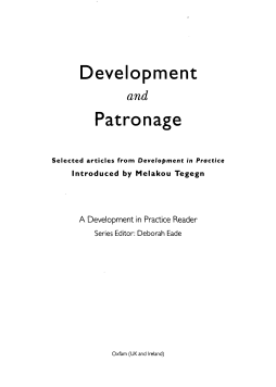 Development and Patronage