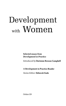 Development with Women Development with Women