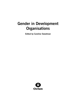 Gender in Development Organisations