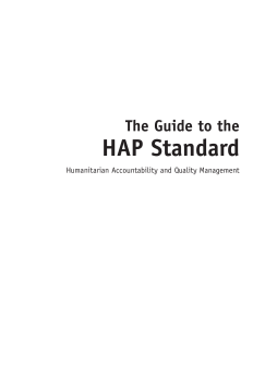 The Guide to the HAP Standard