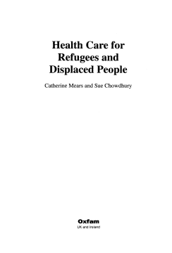 Health Care for Refugees and Displaced People