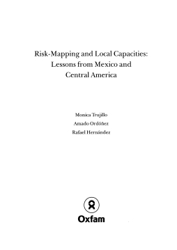 Risk-Mapping and Local Capacities