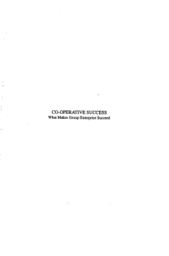 Co-operative Success Co-operative Success