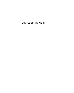 Microfinance Microfinance