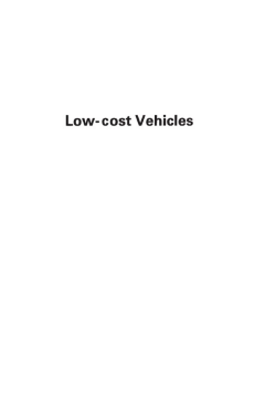 Low-cost Vehicles Low-cost Vehicles